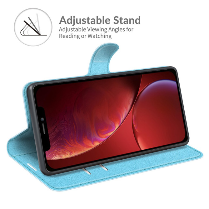 Housse iPhone 13 mini Portefeuille Support Litchi Modèle 3