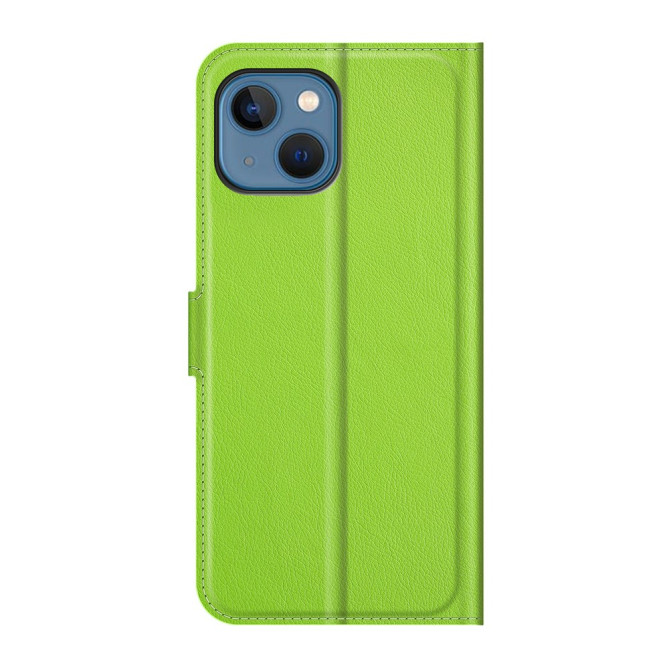 Housse iPhone 13 mini Portefeuille Support Litchi Modèle 3