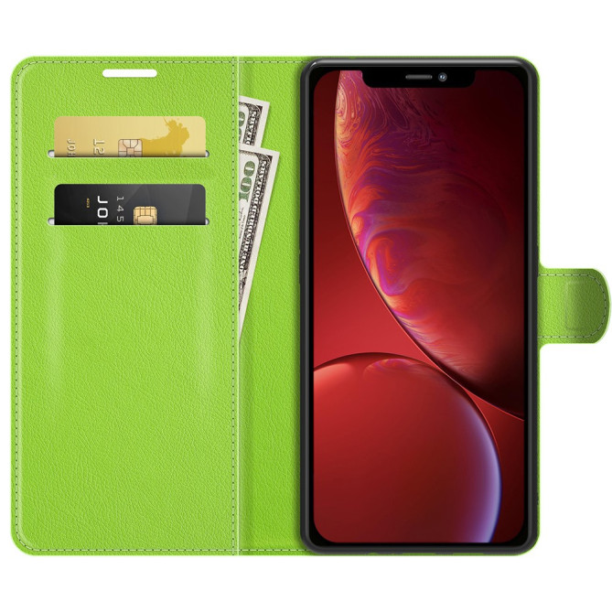 Housse iPhone 13 mini Portefeuille Support Litchi Modèle 3
