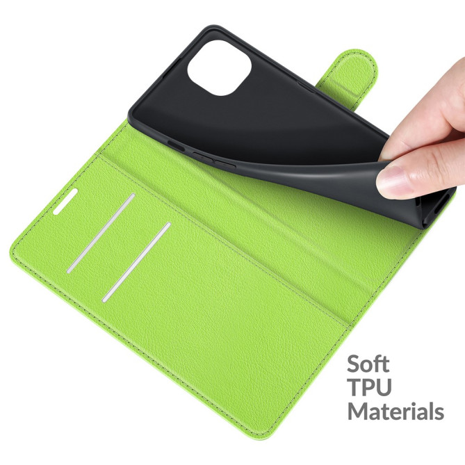 Housse iPhone 13 mini Portefeuille Support Litchi Modèle 3