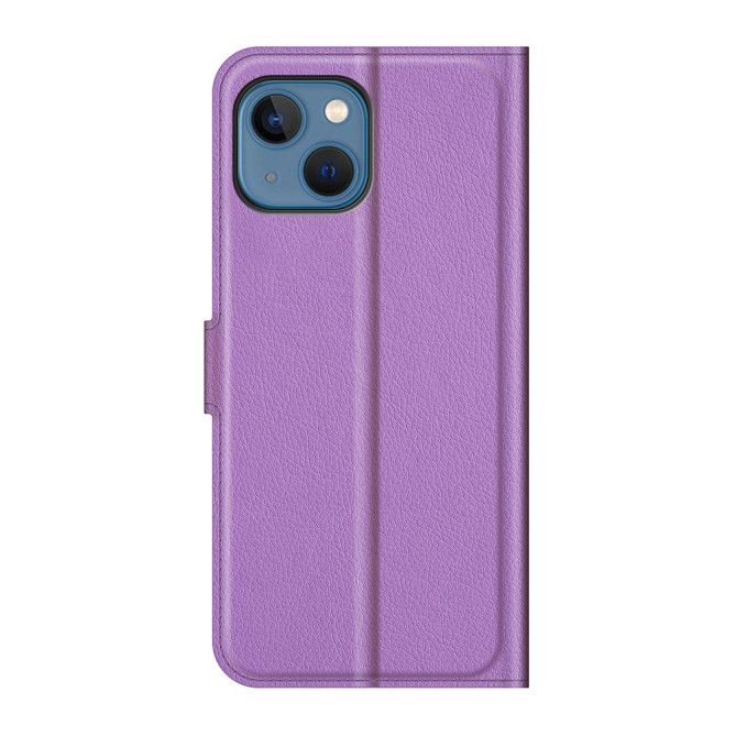 Housse iPhone 13 mini Portefeuille Support Litchi Modèle 3