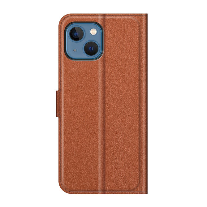 Housse iPhone 13 mini Portefeuille Support Litchi Modèle 3