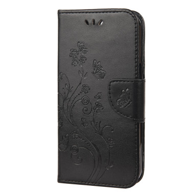 Housse iPhone 13 mini Papillon Floral Portefeuille Support Modèle 2