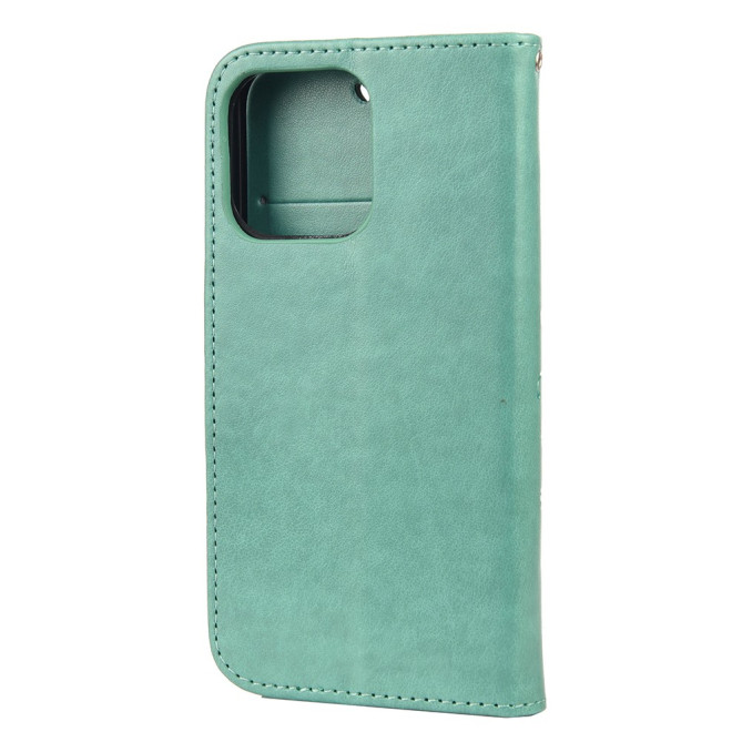 Housse iPhone 13 mini Papillon Floral Portefeuille Support Modèle 2
