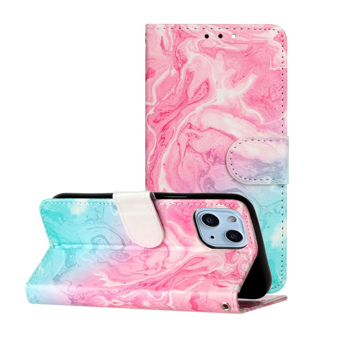 Housse iPhone 13 mini Rose et Vert