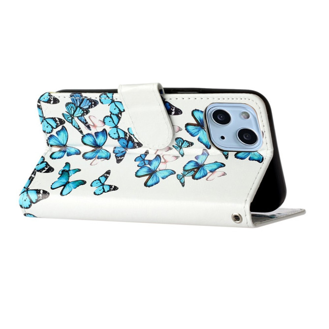 Housse iPhone 13 mini Papillon Bleu