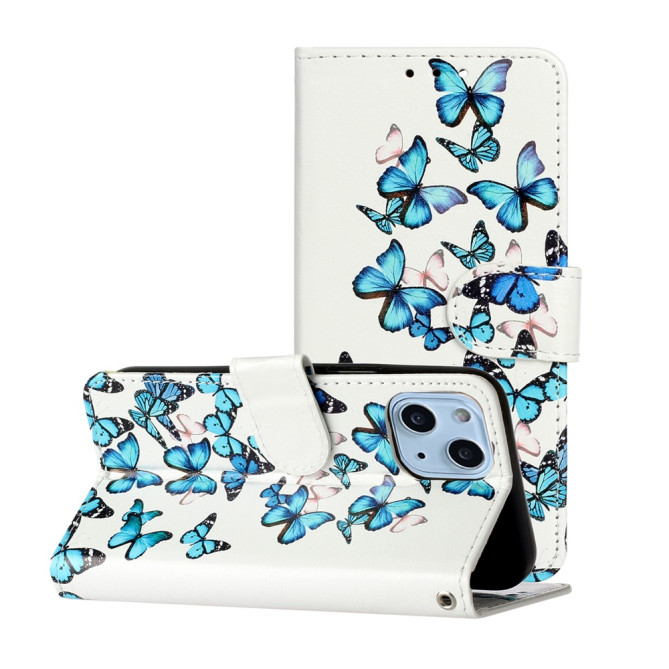 Housse iPhone 13 mini Papillon Bleu