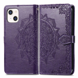 Housse iPhone 13 mini Mandala Floral Portefeuille Support