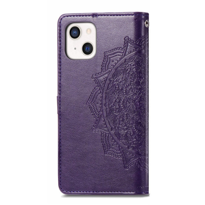 Housse iPhone 13 mini Mandala Floral Portefeuille Support