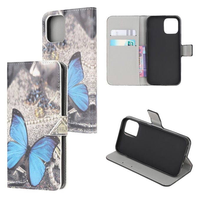 Housse iPhone 13 mini Papillon Bleu Modèle 2