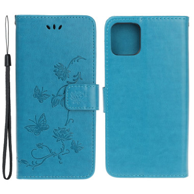 Housse iPhone 13 mini Papillon Floral Portefeuille Support Modèle 3