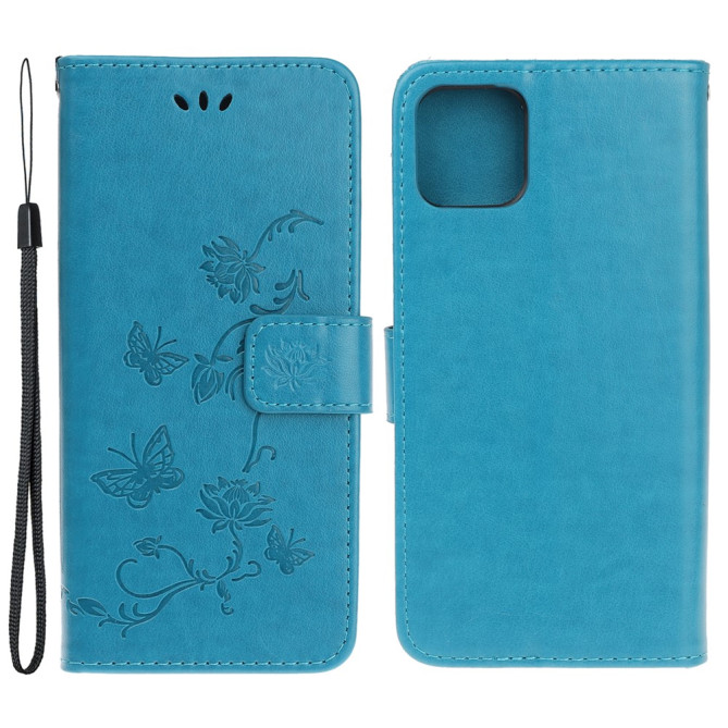 Housse iPhone 13 mini Papillon Floral Portefeuille Support Modèle 3