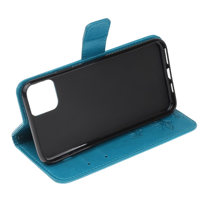 Housse iPhone 13 mini Papillon Floral Portefeuille Support Modèle 3