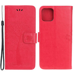 Housse iPhone 13 mini Hibou Portefeuille Support