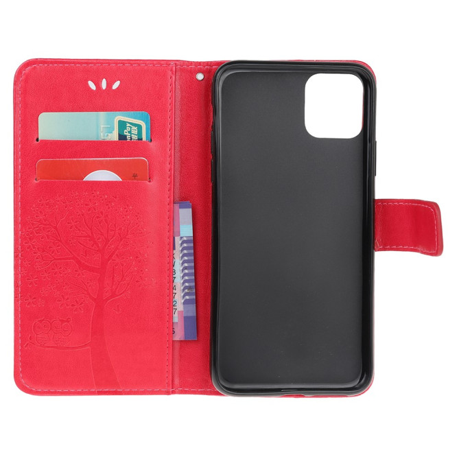 Housse iPhone 13 mini Hibou Portefeuille Support