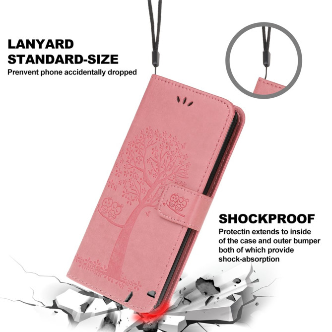 Housse iPhone 13 mini Hibou Portefeuille Support