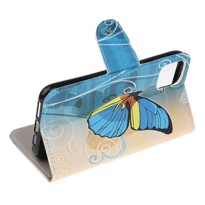 Housse iPhone 13 mini Papillon Bleu Modèle 3