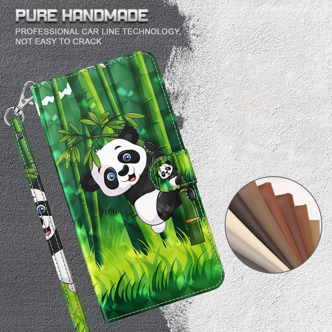 Housse iPhone 13 mini Panda Climbing Bamboo