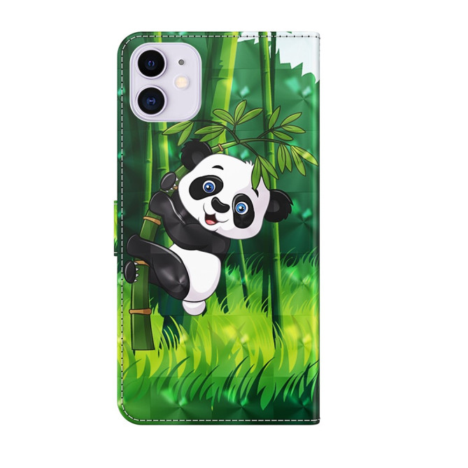 Housse iPhone 13 mini Panda Climbing Bamboo