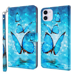 Housse iPhone 13 mini Blue Butterflies