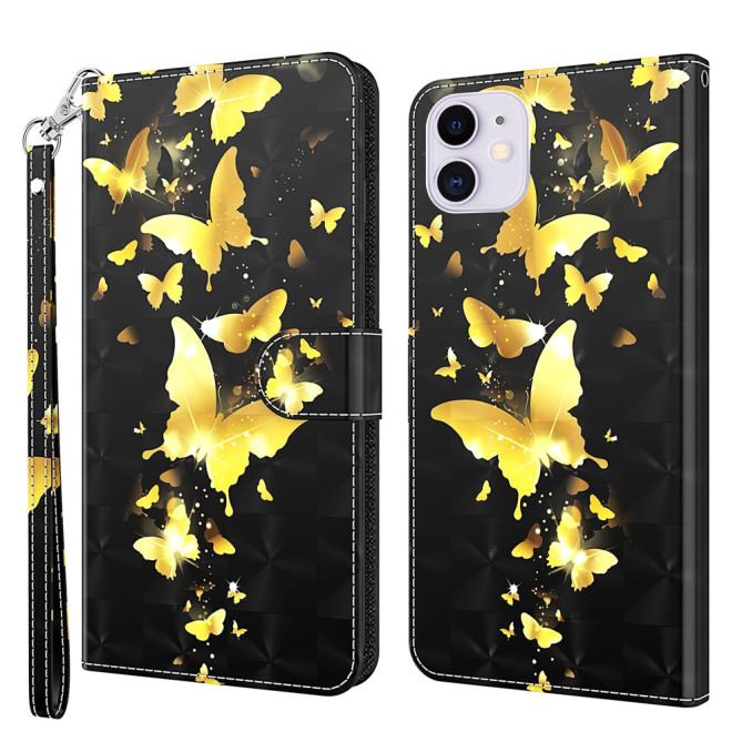 Housse iPhone 13 mini Golden Butterflies