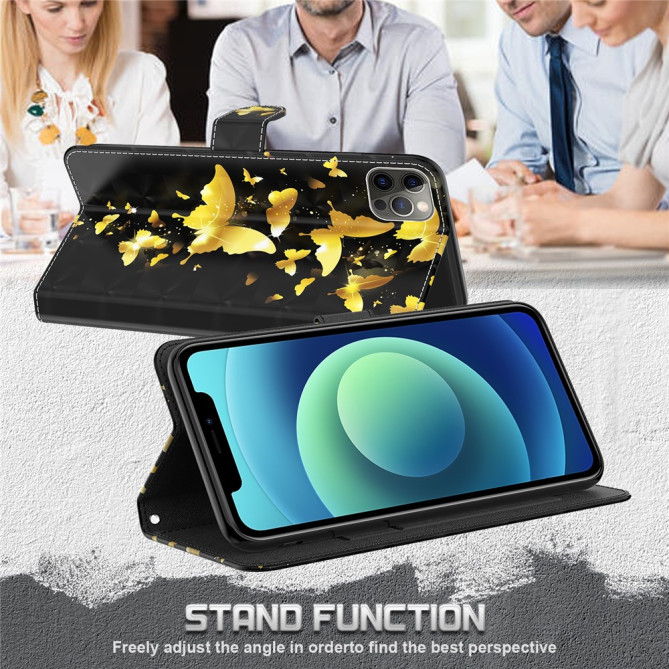 Housse iPhone 13 mini Golden Butterflies