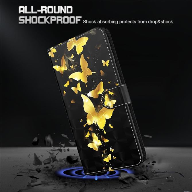 Housse iPhone 13 mini Golden Butterflies