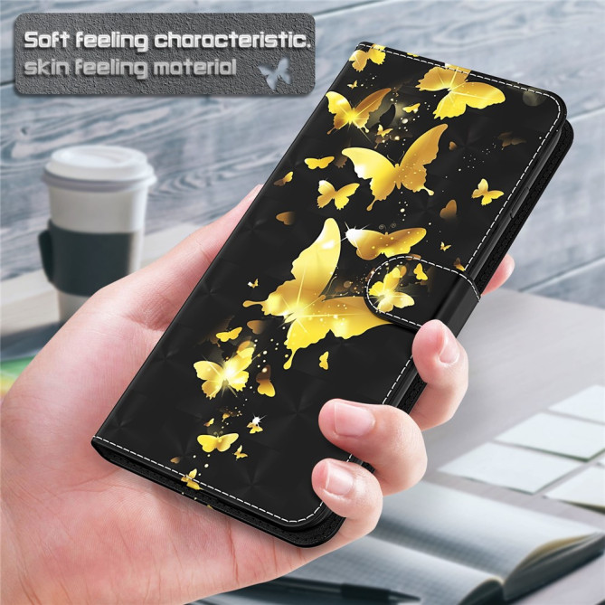 Housse iPhone 13 mini Golden Butterflies