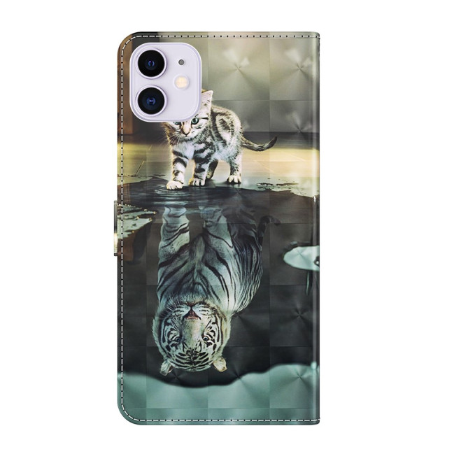 Housse iPhone 13 mini Cat Reflection