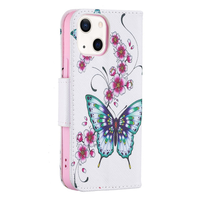 Housse iPhone 13 mini Peach Blossom Butterflies