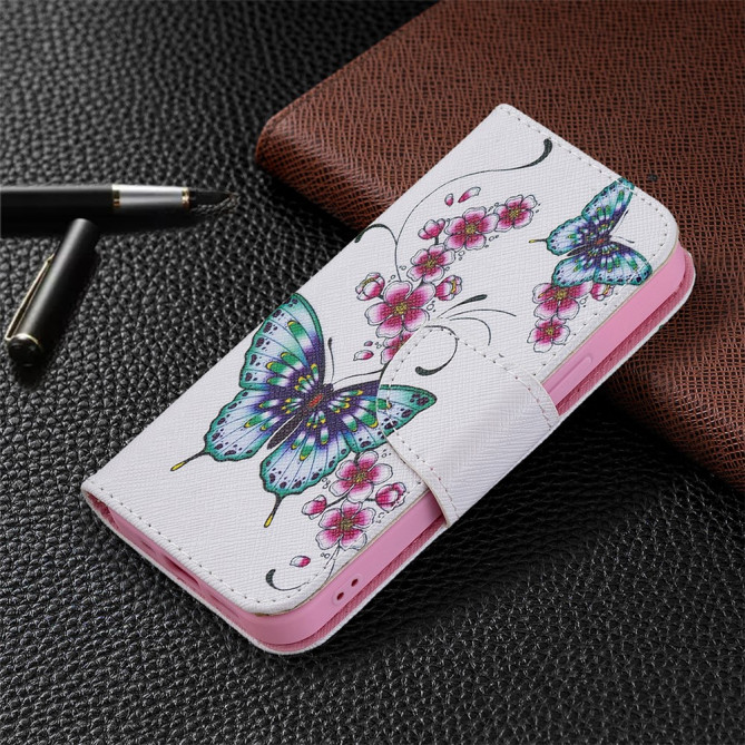 Housse iPhone 13 mini Peach Blossom Butterflies