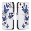 Housse iPhone 13 mini Blue/White Butterflies