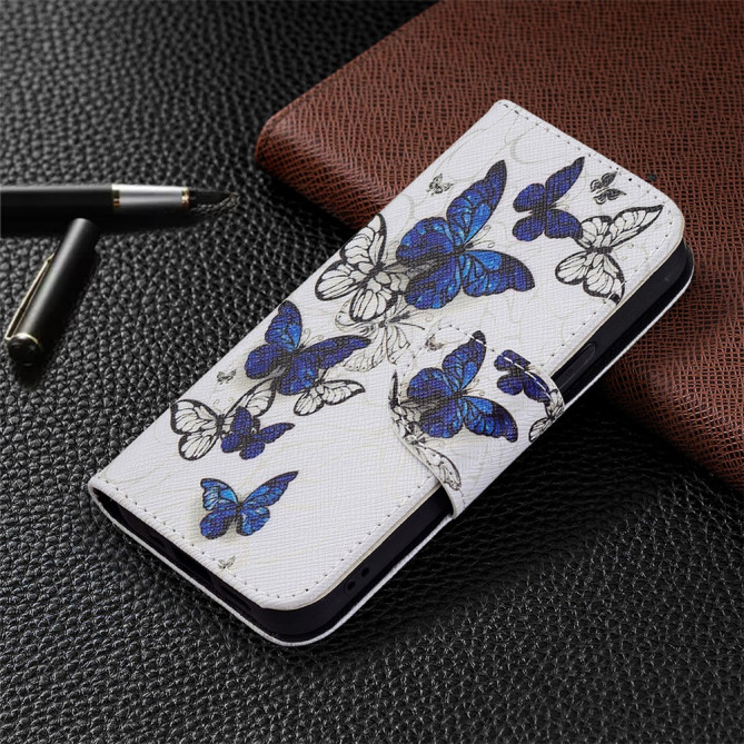 Housse iPhone 13 mini Blue/White Butterflies