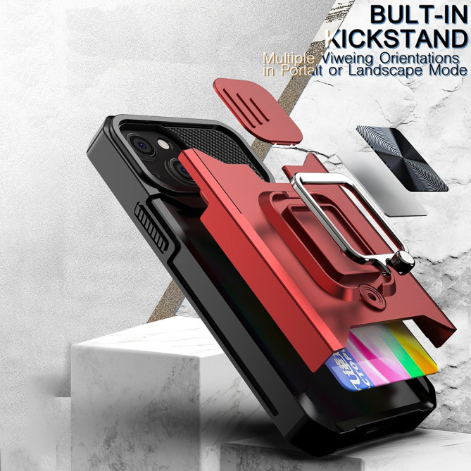 Coque iPhone 13 mini YB Portefeuille Modèle 3