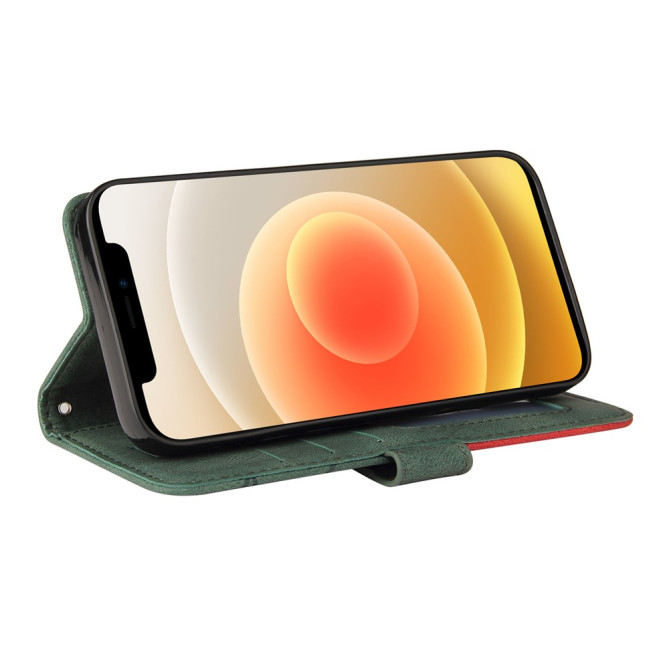 Housse iPhone 13 mini Portefeuille Support Bicolore