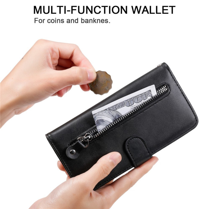 Housse iPhone 13 mini Portefeuille Fermeture Éclair