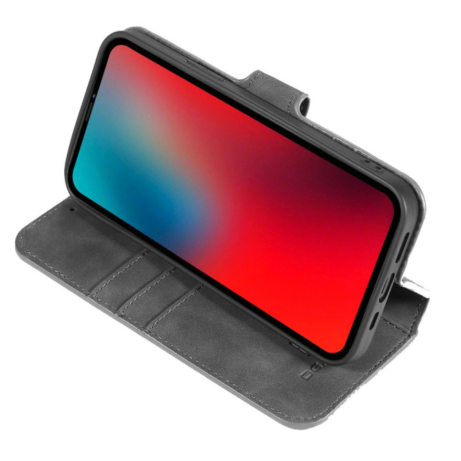 Housse iPhone 13 mini DG.MING Portefeuille Support Rétro