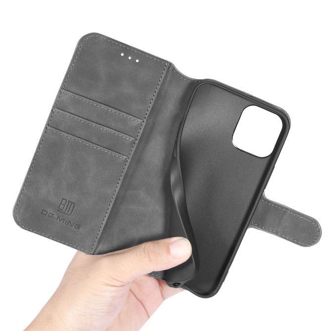 Housse iPhone 13 mini DG.MING Portefeuille Support Rétro