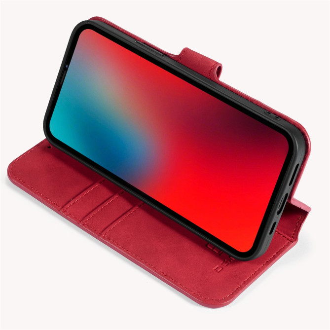 Housse iPhone 13 mini DG.MING Portefeuille Support Rétro