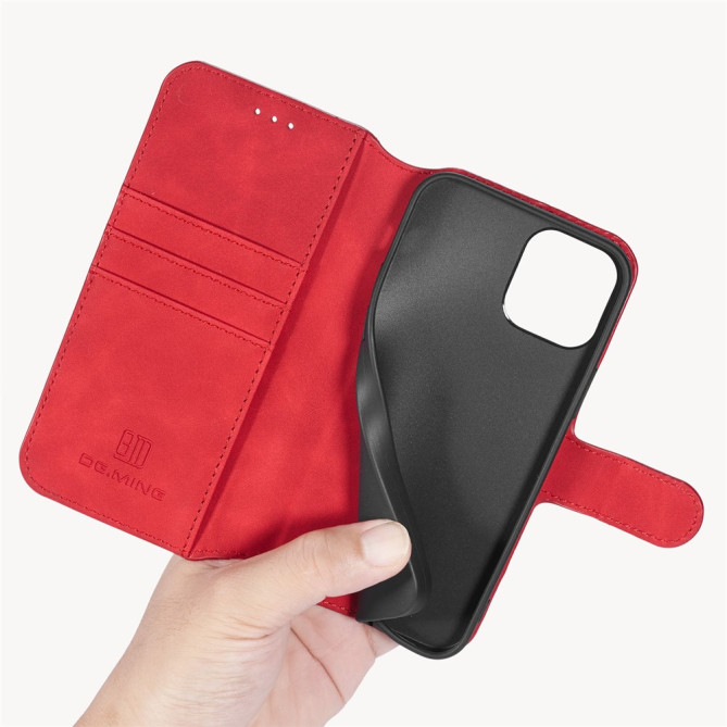 Housse iPhone 13 mini DG.MING Portefeuille Support Rétro