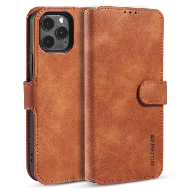 Housse iPhone 13 mini DG.MING Portefeuille Support Rétro
