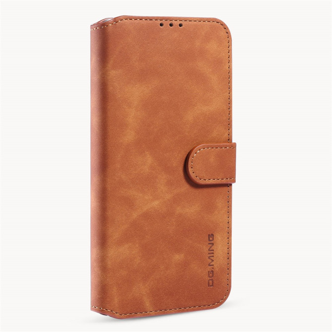 Housse iPhone 13 mini DG.MING Portefeuille Support Rétro
