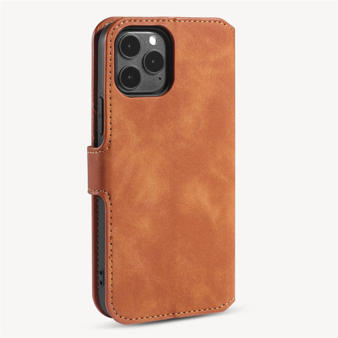 Housse iPhone 13 mini DG.MING Portefeuille Support Rétro
