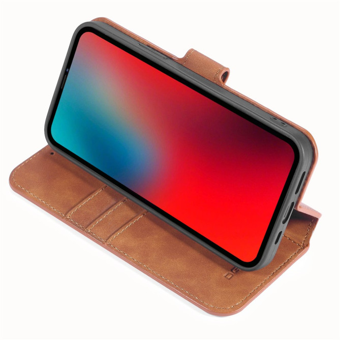 Housse iPhone 13 mini DG.MING Portefeuille Support Rétro