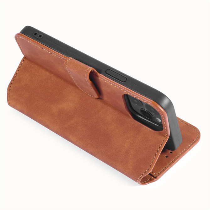 Housse iPhone 13 mini DG.MING Portefeuille Support Rétro