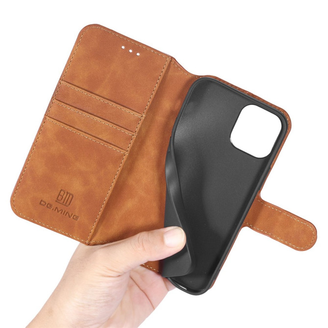 Housse iPhone 13 mini DG.MING Portefeuille Support Rétro