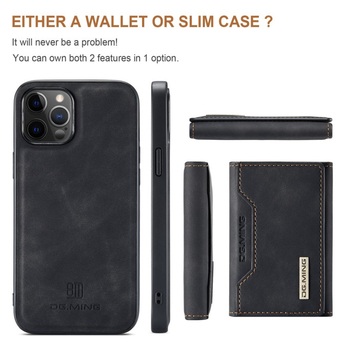 Housse iPhone 13 mini DG.MING Portefeuille Support Magnétique