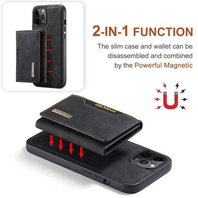 Housse iPhone 13 mini DG.MING Portefeuille Support Magnétique