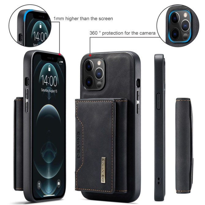 Housse iPhone 13 mini DG.MING Portefeuille Support Magnétique