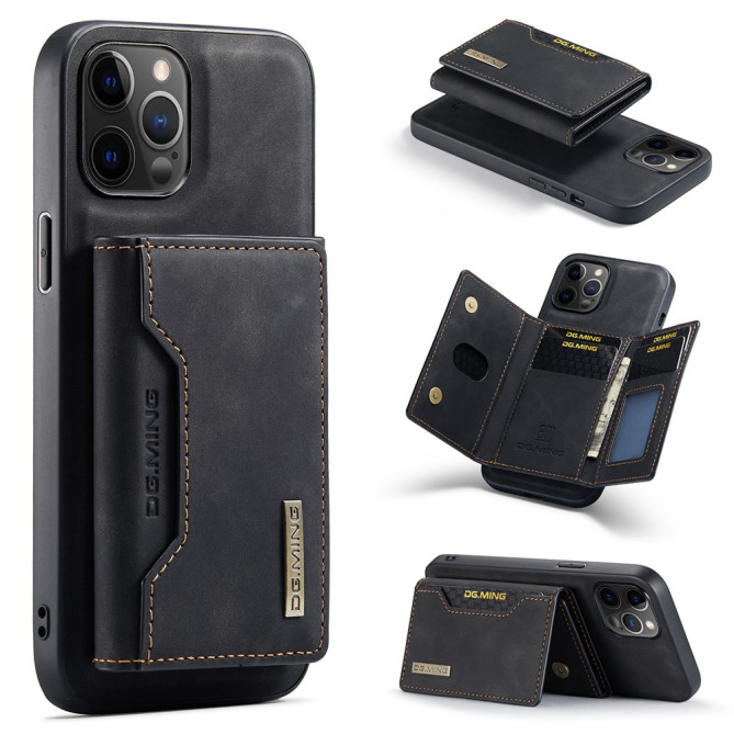 Housse iPhone 13 mini DG.MING Portefeuille Support Magnétique